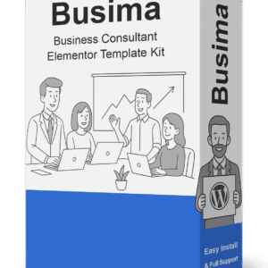 Busima - Business Consultant Elementor Template Kit | 3-Languages Corporate Template | Easy Install & Full Support