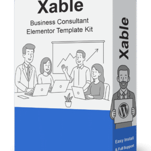 Xable - Dark Digital Agency Elementor Pro Template Kit | 3-Languages Corporate Template | Easy Install & Full Support