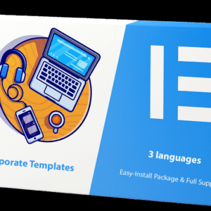 Blucorp – Corporate Business Elementor Template Kit | 3-Languages Corporate Template | Easy Install & Full Support