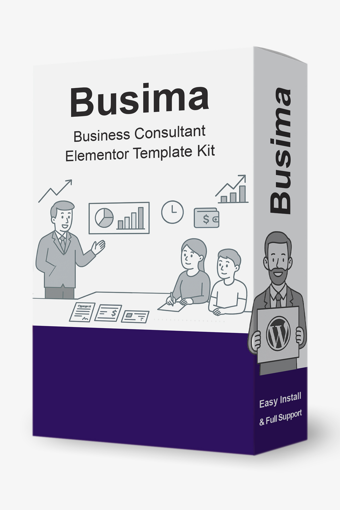 Busima - Business Consultant Elementor Template Kit
