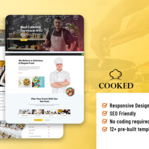 Cooked - Catering & Restaurant Website Elementor Template Kit